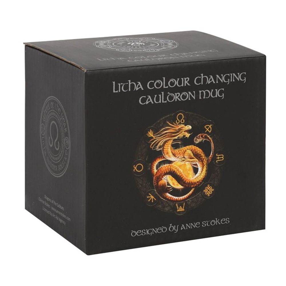 Litha Colour Changing Cauldron Mug by Anne Stokes