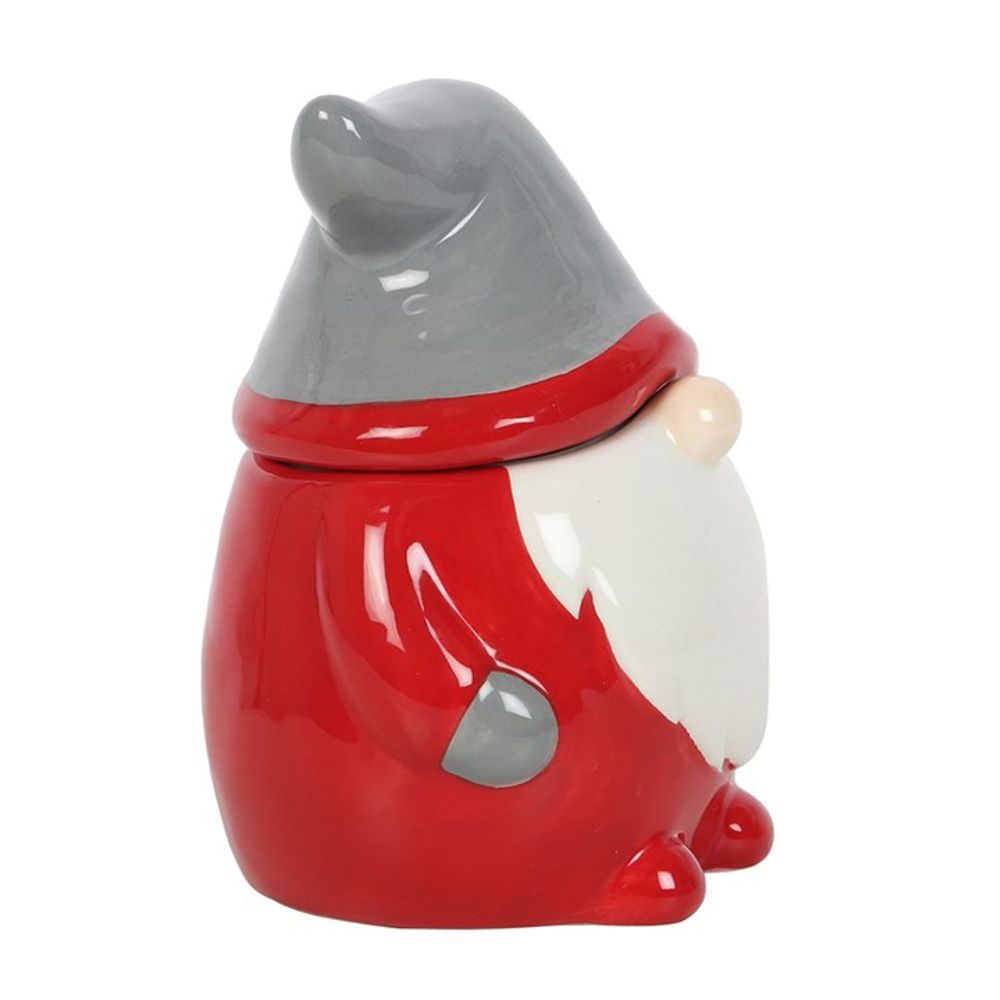 Red and Grey Gonk Lidded Mug